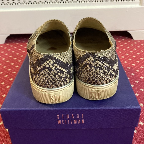 Stuart Weitzman Natural Nuggets Snake-print Slip-on Sneakers - Picture 4 of 12